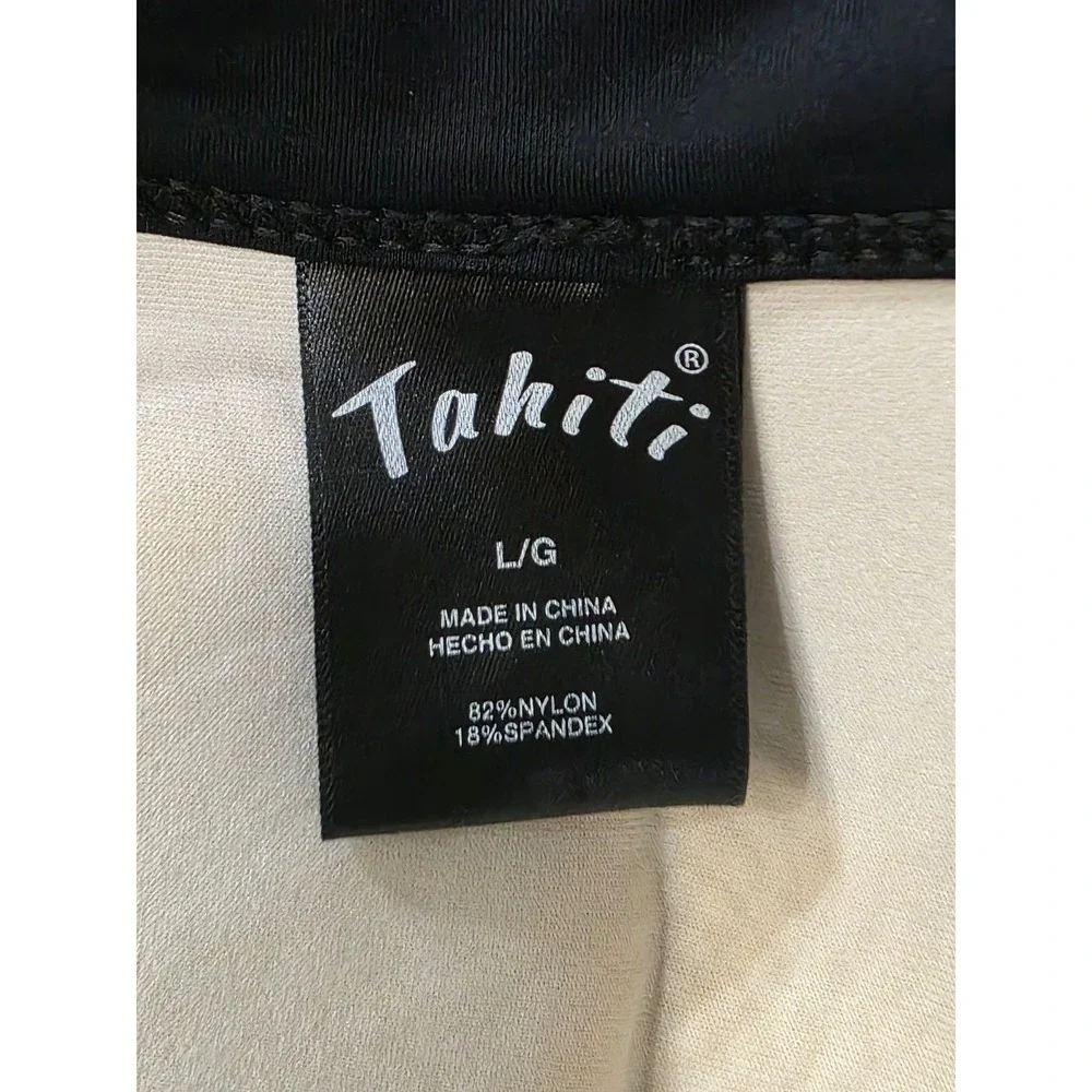 Tahiti Womens Large Black Holographic Polka Dot‎ Halter Underwire Bikini Top L